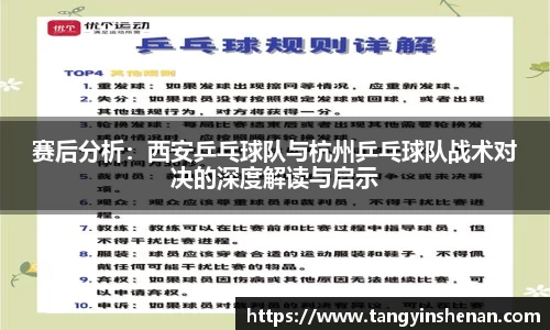 赛后分析：西安乒乓球队与杭州乒乓球队战术对决的深度解读与启示